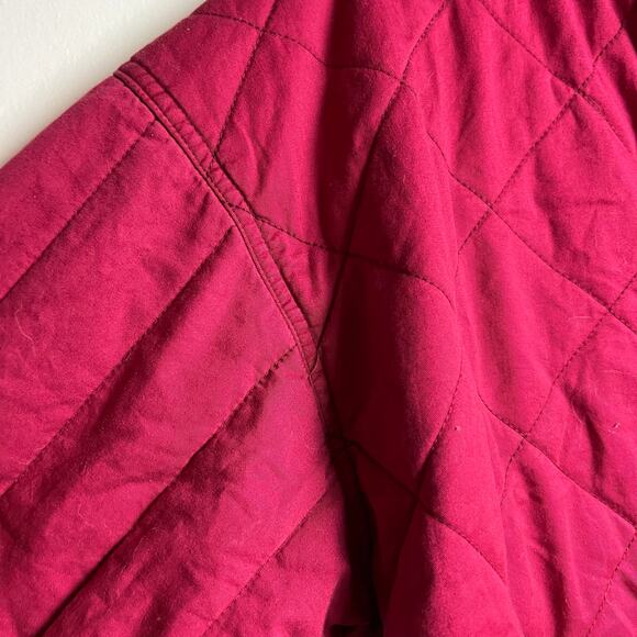 Wild Fable Women's Berry Red Woven Quilted Bomber Jacket - Size XS - NWT - Picture 5 of 8